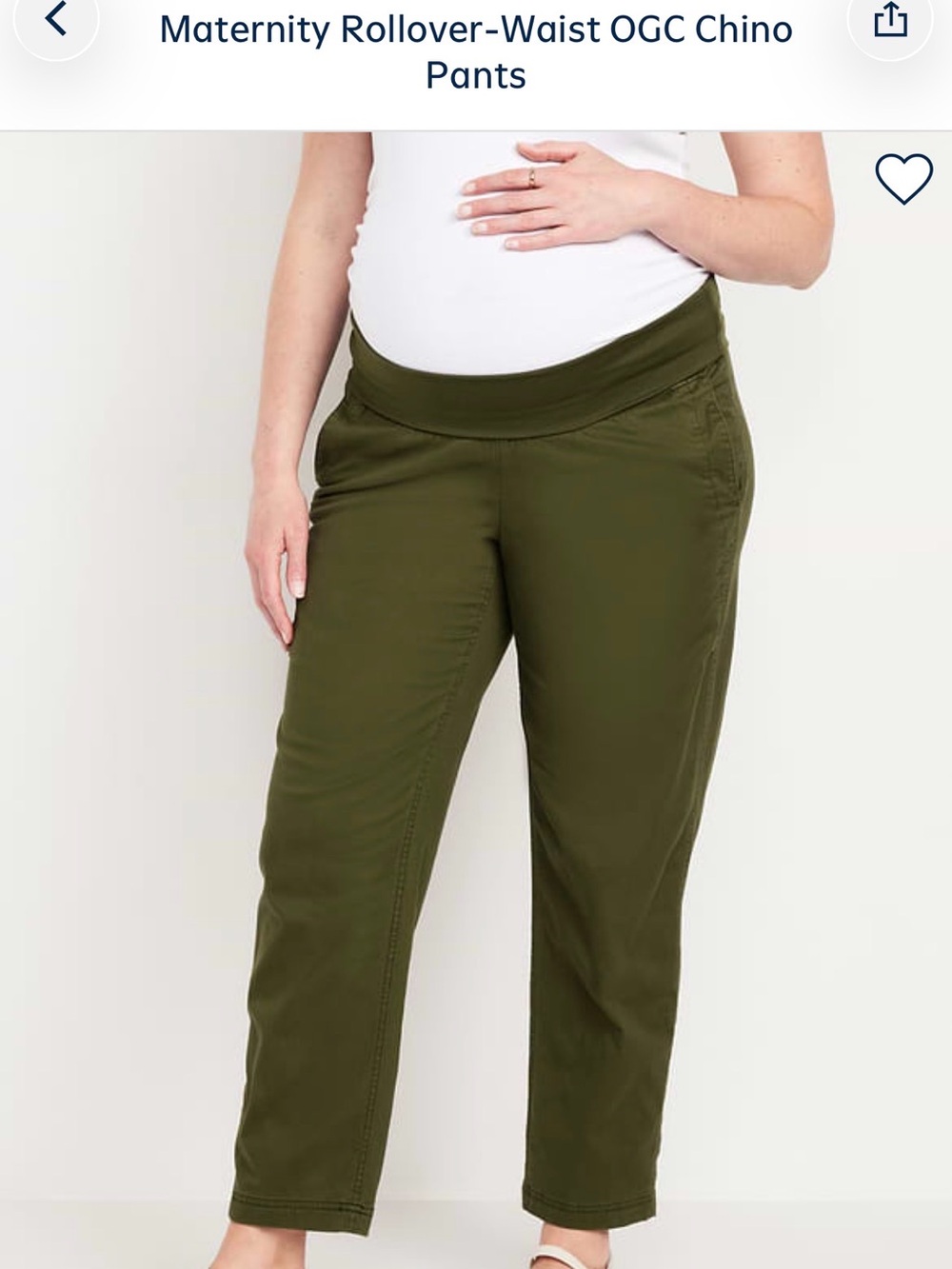 Old Navy Maternity Rollover-Waist OGC Pant | Size L | EUC